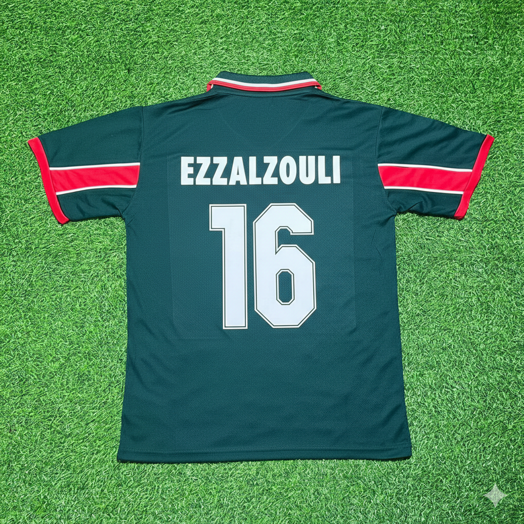 Abde Ezzalzouli Morocco Home Retro Football Jersey Kit