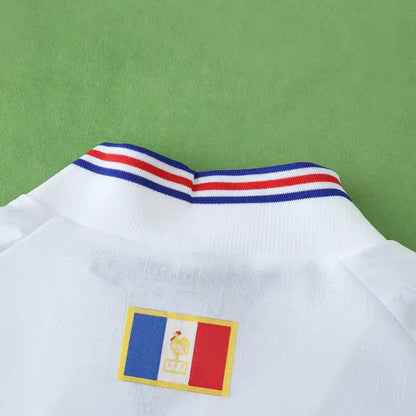 France 1996 Season Away White Retro Football Jersey