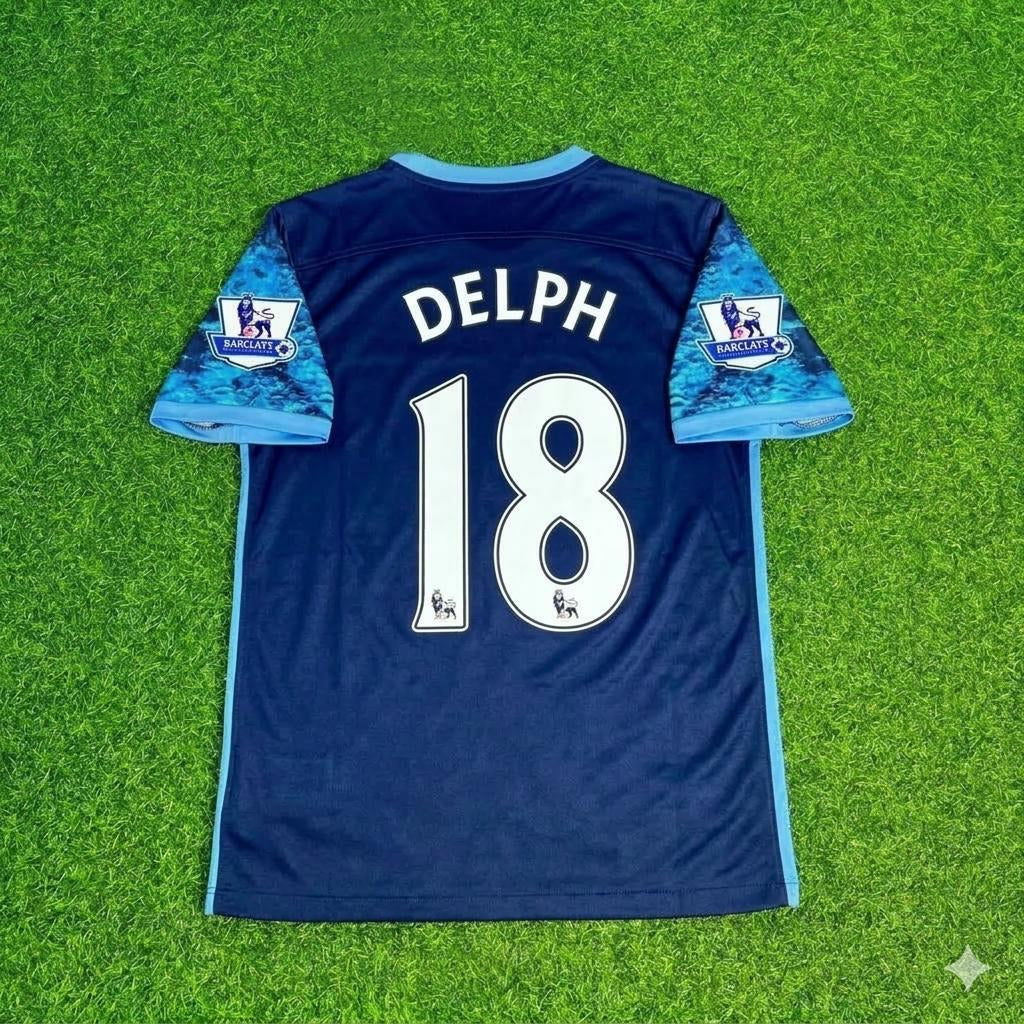 Fabian Delph 18- Manchester City 2016 2017 Season Retro Football Jersey