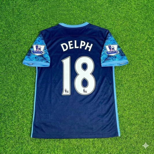 Fabian Delph 18- Manchester City 2016 2017 Season Retro Football Jersey