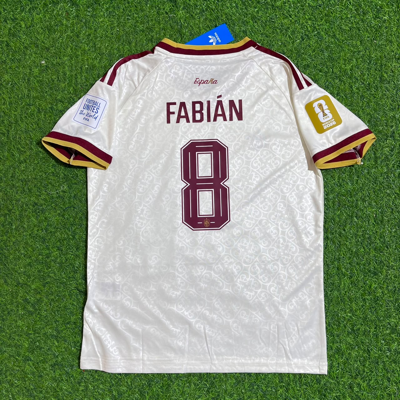 Fabian Ruiz Spain 2026 World Cup Away Kids Football Jersey