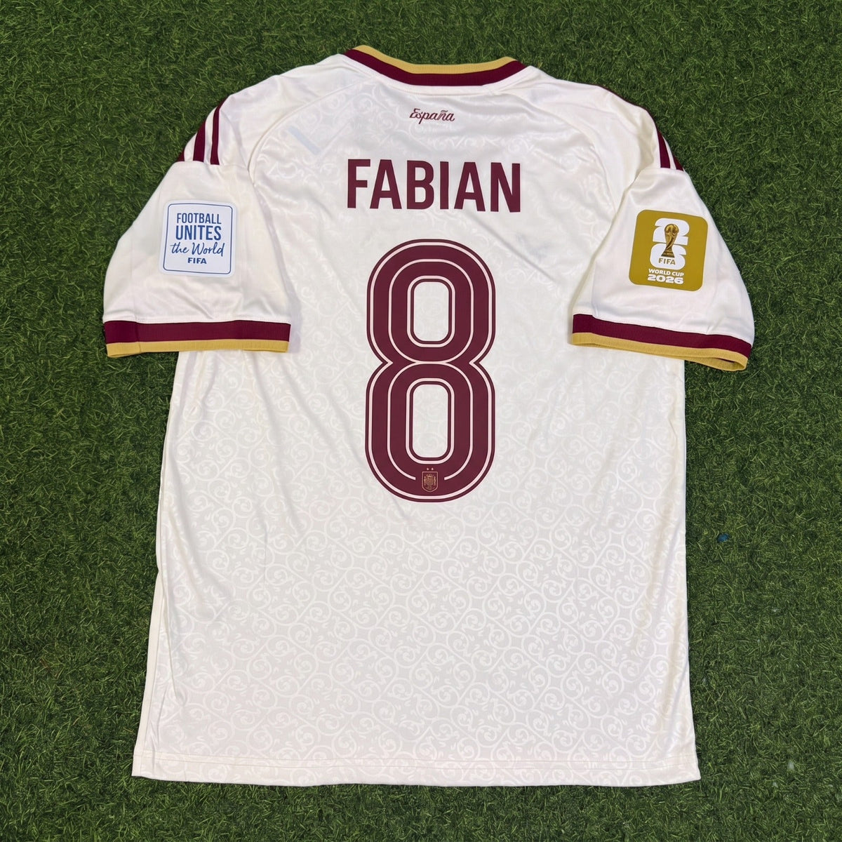 Spain Fabian Ruiz #8 Two Star 2026 World Cup Champions Away Football Jersey