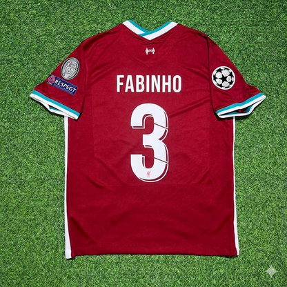 Fabinho 3# Liverpool 2019 2020 Home Retro Football Jersey Kit