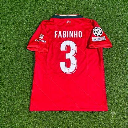 Fabinho #3 Liverpool 2022 Champions League Final Home Retro Football Jersey Kit