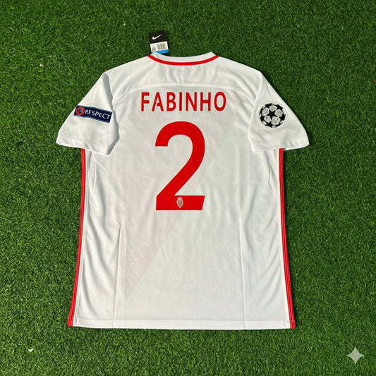 Fabinho Monaco 2016/17 Champions League Retro Football Jersey