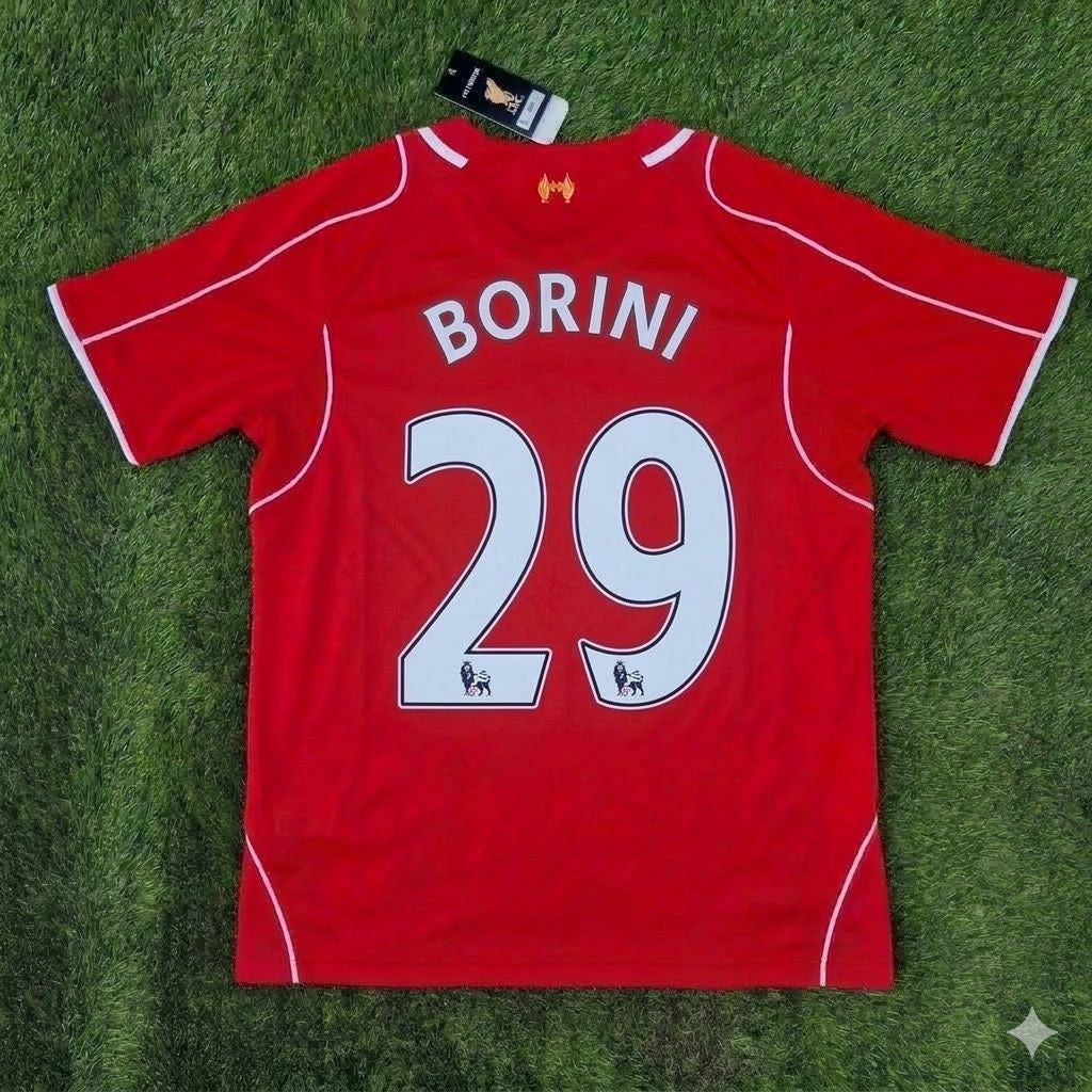 Fabio Borini 29- Liverpool 2014/15 Home Retro Football Jersey Kit