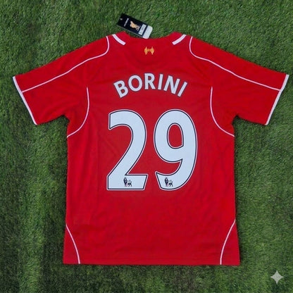 Fabio Borini 29- Liverpool 2014/15 Home Retro Football Jersey Kit