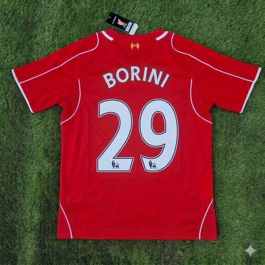 Fabio Borini 29- Liverpool 2014/15 Home Retro Football Jersey Kit