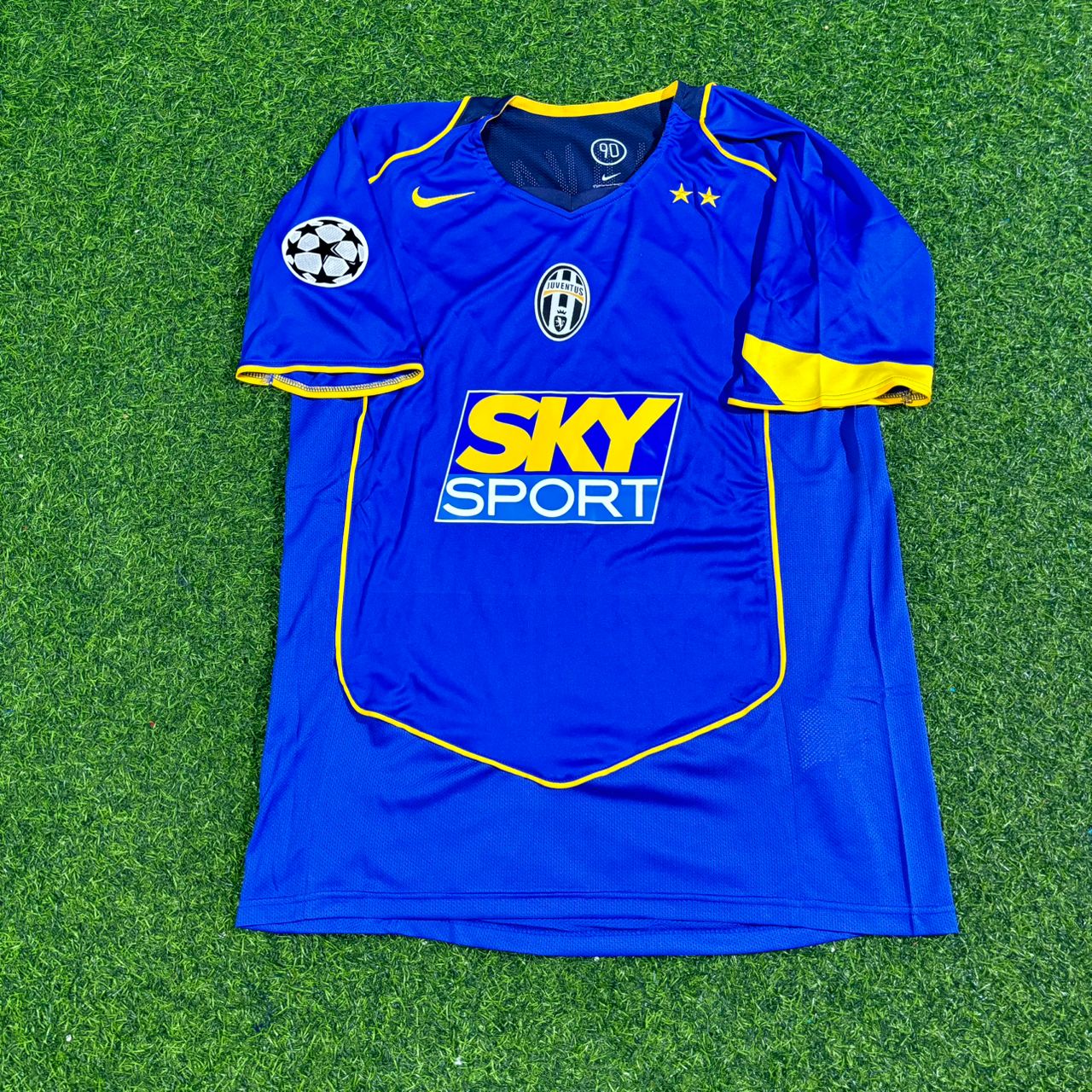 Fabio Cannavaro Juventus 2004-2005 Blue Retro Football Jersey Kit