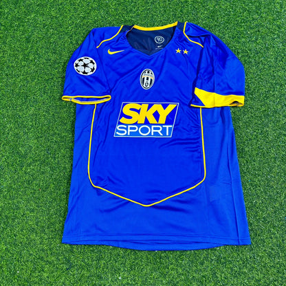 Fabio Cannavaro Juventus 2004-2005 Blue Retro Football Jersey Kit