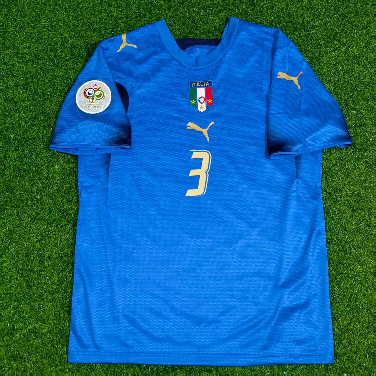 Italy World Cup 2006 Fabio Grosso Final Retro Football Jersey
