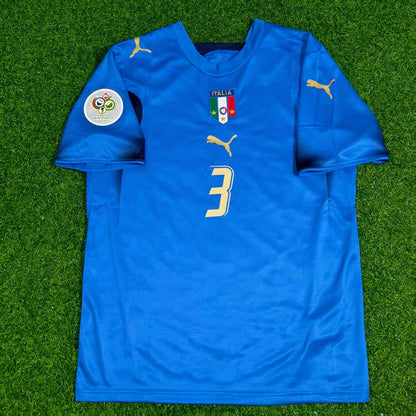 Italy World Cup 2006 Fabio Grosso Final Retro Football Jersey