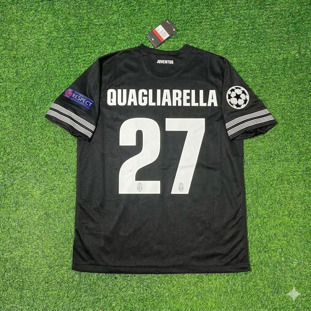 Fabio Quagliarella 27- Juventus Home 2012 2013 Season Retro Football Jersey