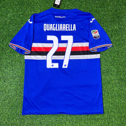 Fabio Quagliarella Sampdoria 2016/2017 Retro Football Jersey Kit