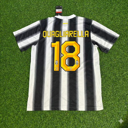 Fabio Quagliarella Juventus Home 2011 2012 Season Retro Football Jersey