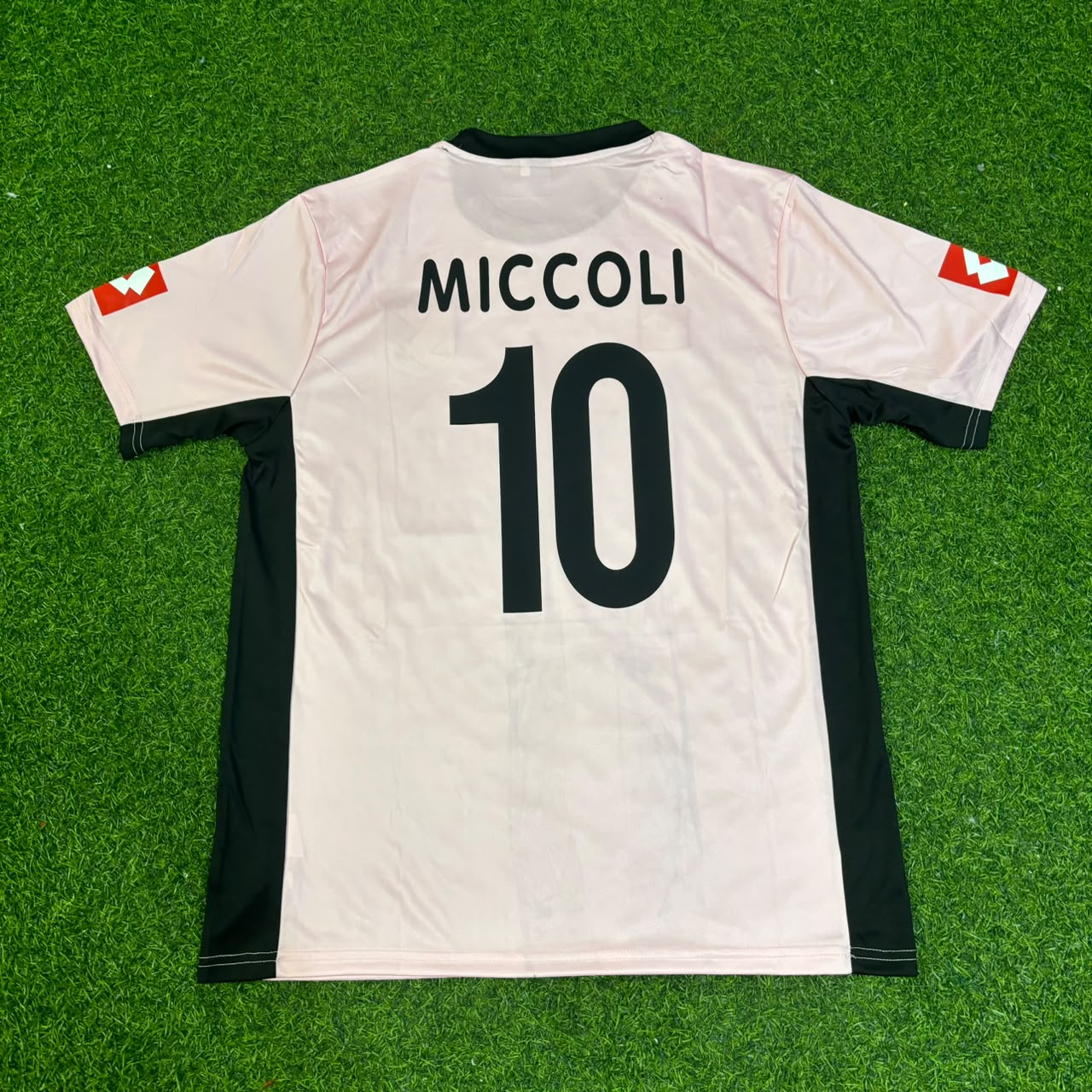 Fabrizio Miccoli Palermo FC Pink Retro Football Jersey
