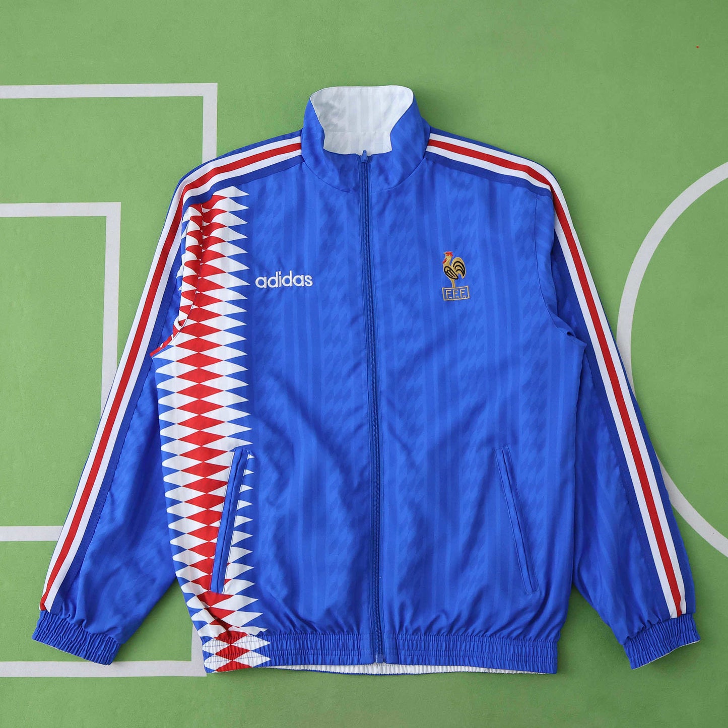 France Blue 1994 Retro Both Sides Windbreaker Jersey