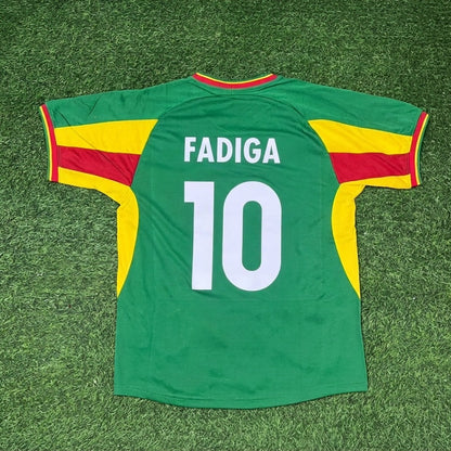 Khalilou Fadiga Senegal 2002 World Cup Retro Football Jersey