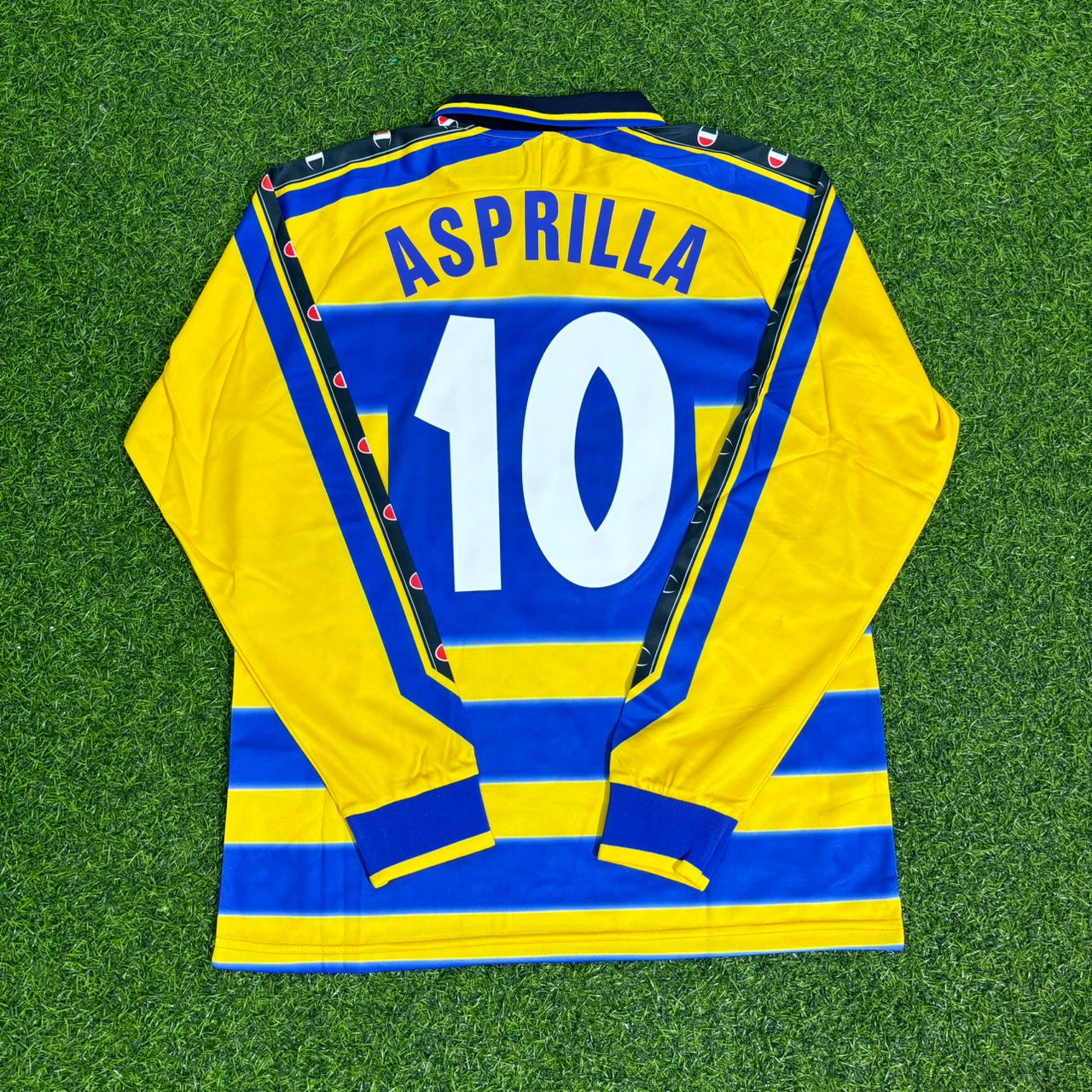 Faustino Asprilla Parma 1999/2000 Retro Long Sleeve Football Jersey Collection