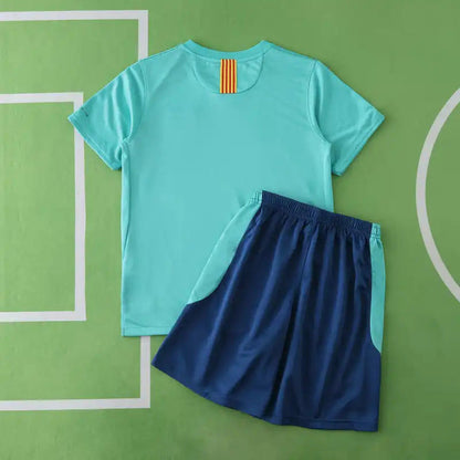 FC Barcelona 2010/11 Retro Kids Football Jersey Kit