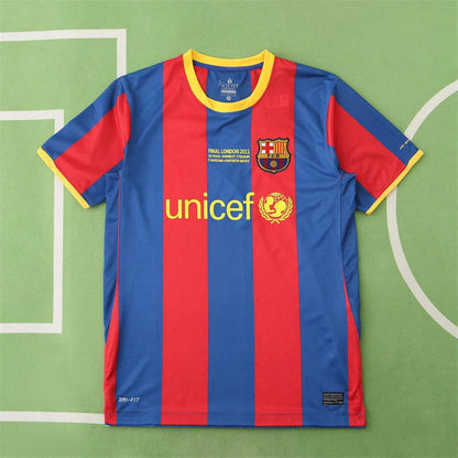 FC Barcelona 10/11 Season final match Retro Football Jersey Kit