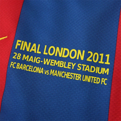 FC Barcelona 10/11 Season final match Retro Football Jersey Kit