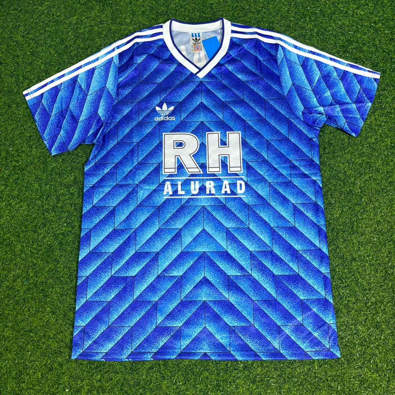 FC Schalke 04 1988-1989 Blaues Heim Retro Fussballtrikot Jersey