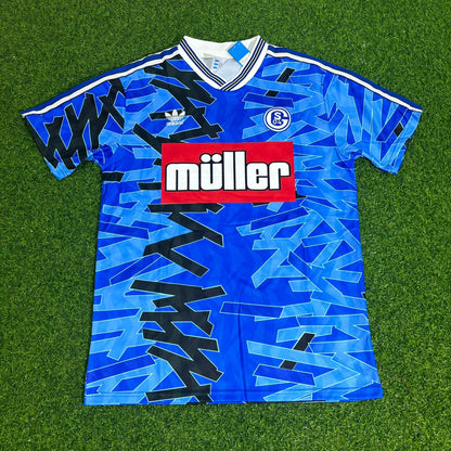 FC Schalke 04 1993/94 Blaues Heimtrikot Retro Fußball