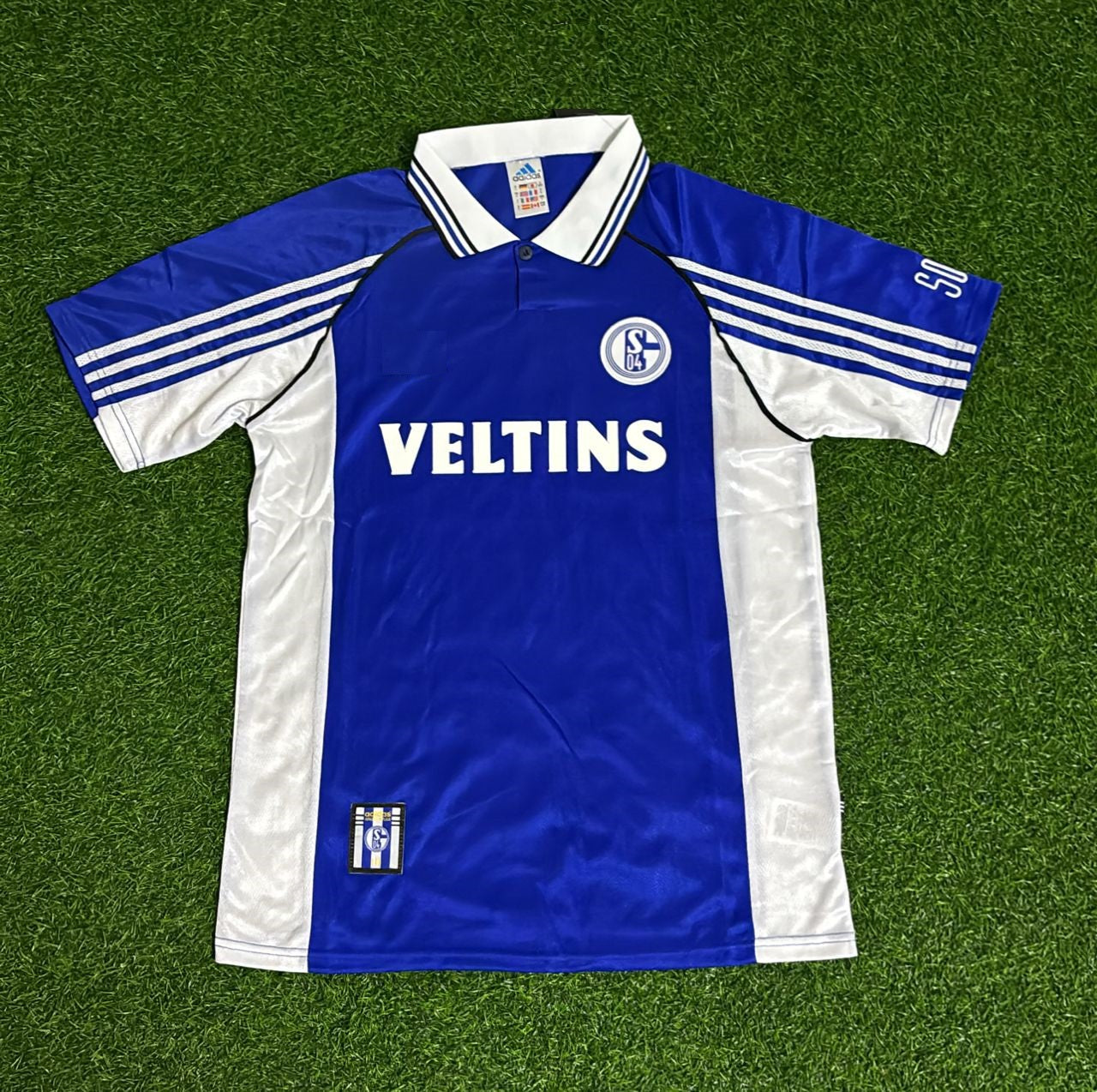 FC Schalke 04 1998 2000 Blaues Heimtrikot Fußball Retro