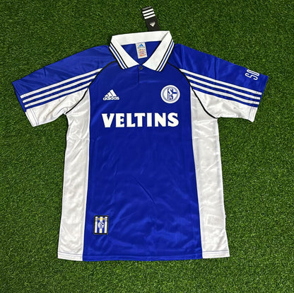 FC Schalke 04 1998 2000 Blaues Heimtrikot Fußball Retro