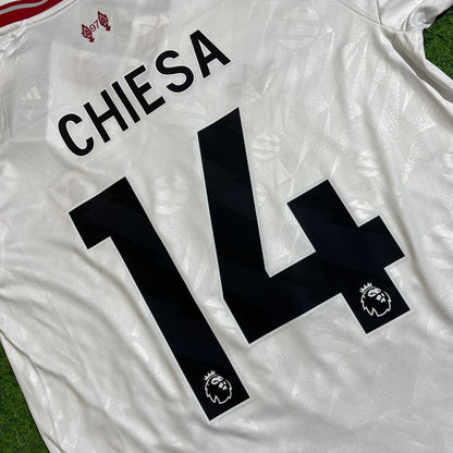 Federico Chiesa Liverpool 2027 Long Sleeve Away White Football Jersey