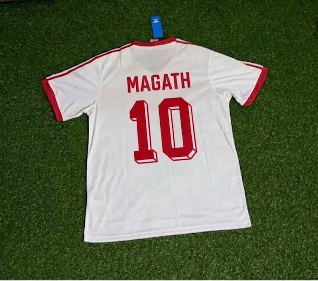 Hamburger SV Felix Magath #10 Retro 1983 Weiß Fußball Football Jersey