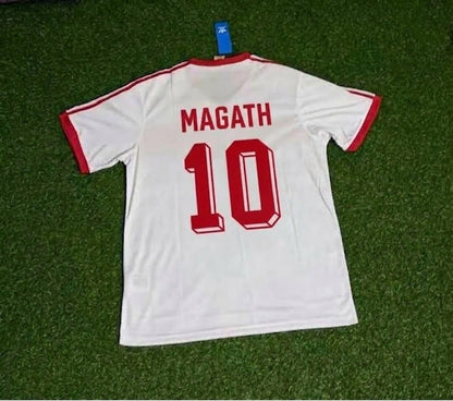 Hamburger SV Felix Magath #10 Retro 1983 Weiß Fußball Football Jersey