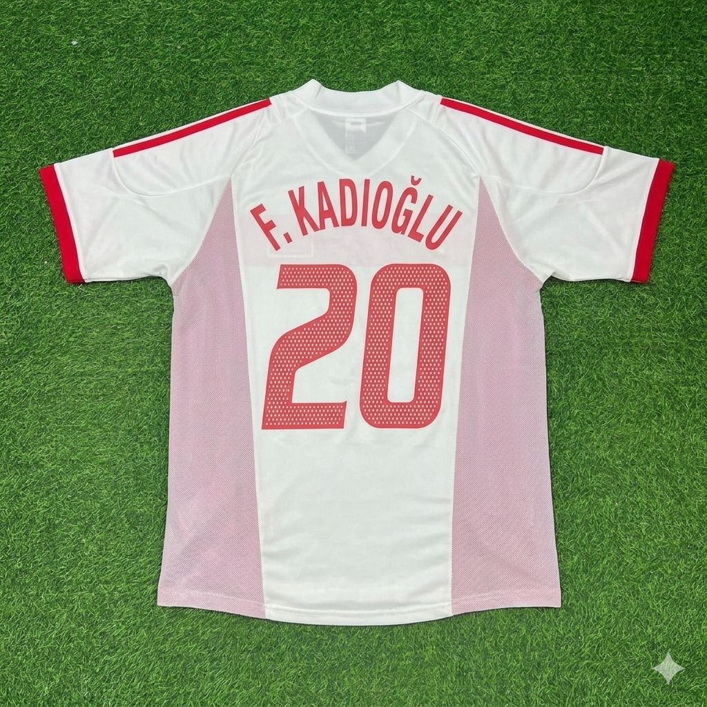 Ferdi Kadioglu Türkiye White Retro Football Jersey Kit