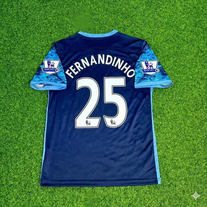 Fernandinho 25- Manchester City 2016 2017 Season Retro Football Jersey