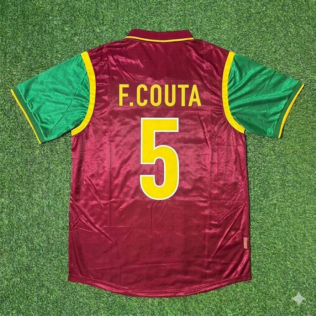 Portugal World Cup 1998 Fernando Couto #5 Retro Football Jersey