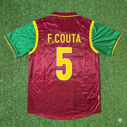 Portugal World Cup 1998 Fernando Couto #5 Retro Football Jersey