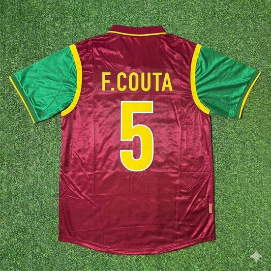 Portugal World Cup 1998 Fernando Couto #5 Retro Football Jersey
