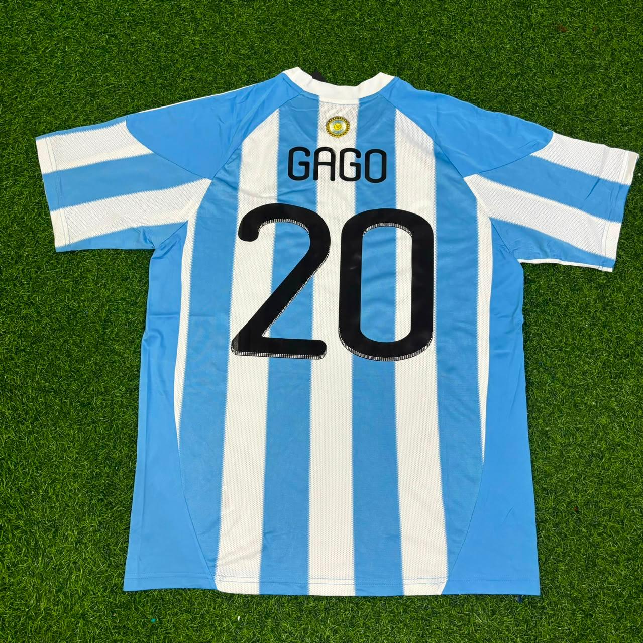 Argentina World Cup 2010 Fernando Gago 20- Retro Football Jersey