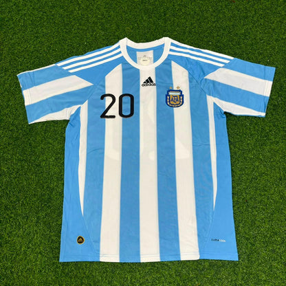 Argentina World Cup 2010 Fernando Gago 20- Retro Football Jersey