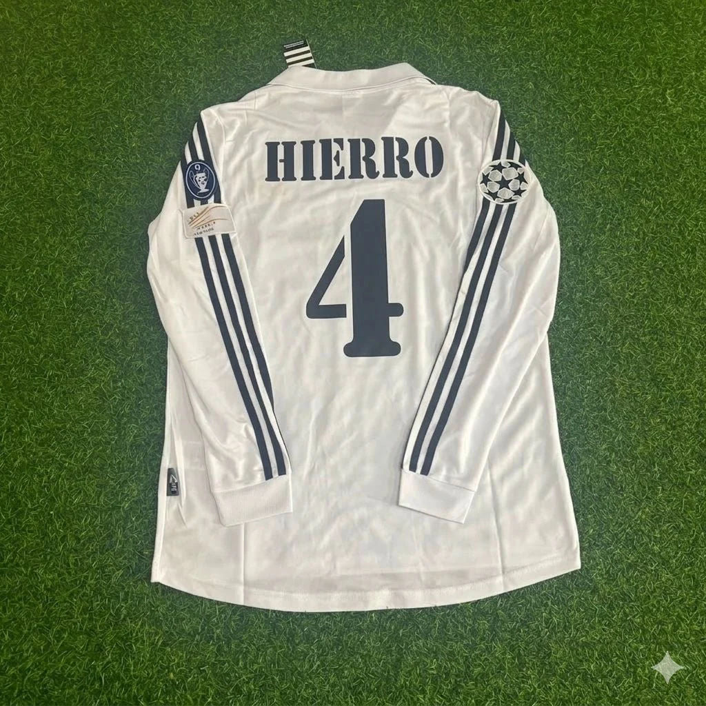 Fernando Hierro 4- Real Madrid 2002/2003 Long Sleeve Home Jersey