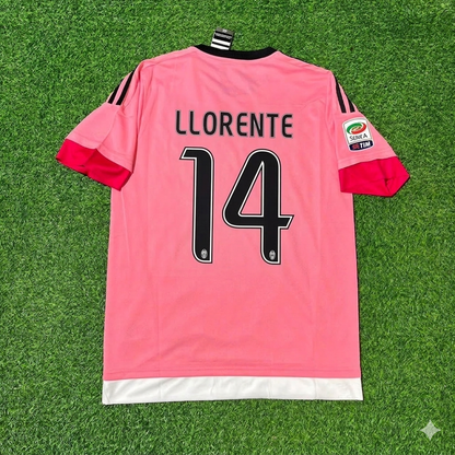 Fernando Llorente Juventus Retro Pink 2015-2016 Football Jersey