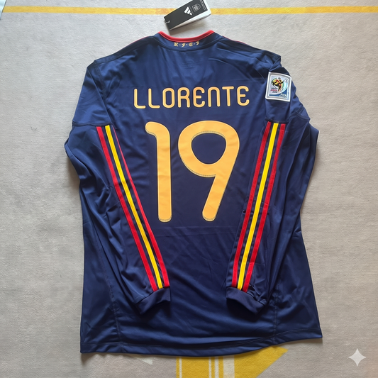 Spain World Cup 2010 Fernando Llorente - Final Retro Football Jersey
