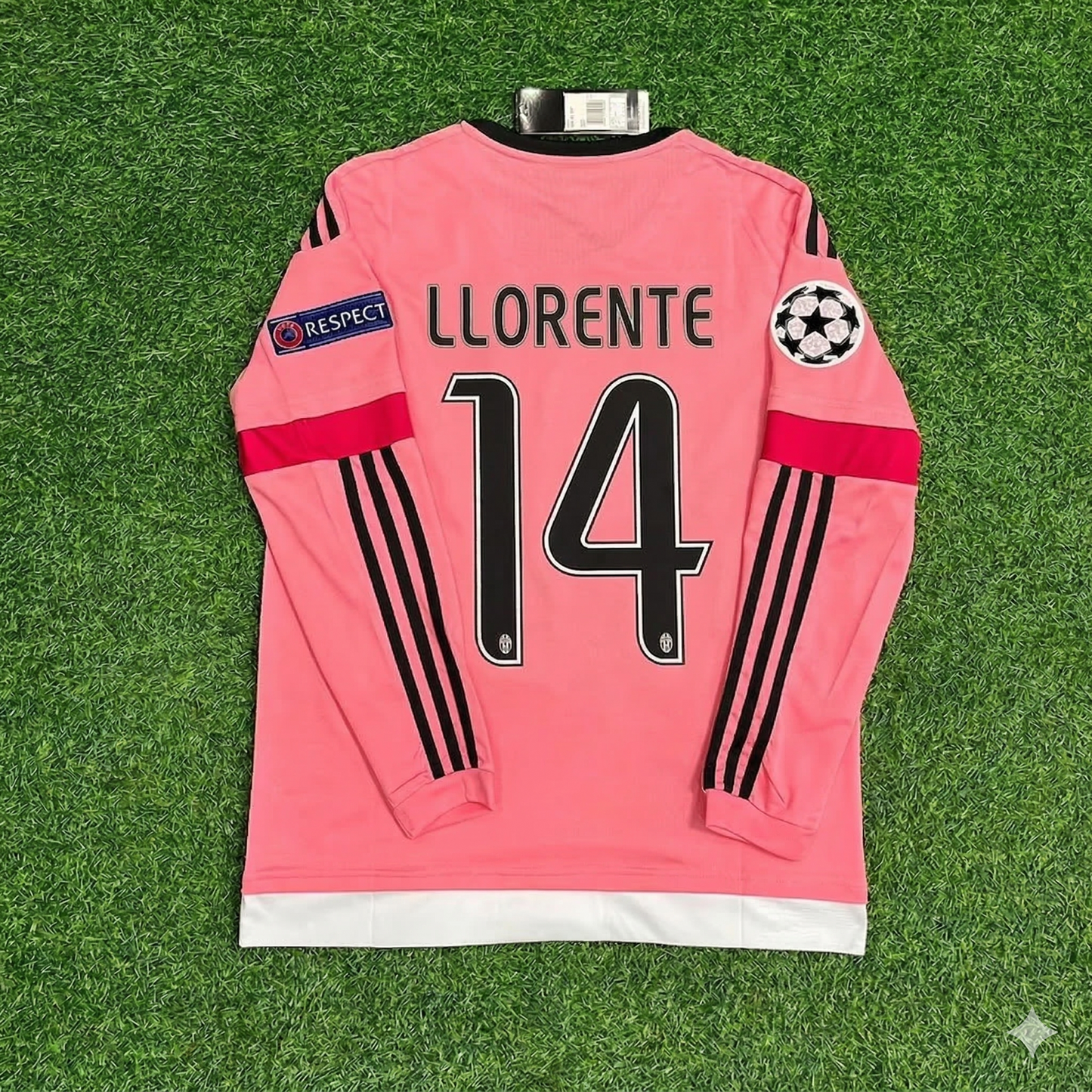 Fernando Llorente Juventus Pink Retro 2015-2016 Pink Football Jersey
