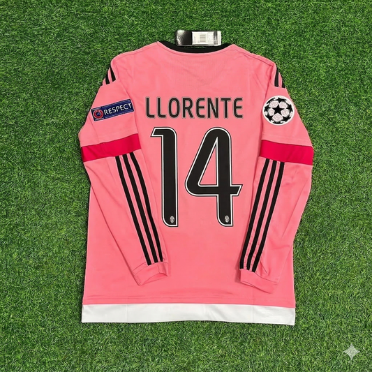 Fernando Llorente Juventus Pink Retro 2015-2016 Pink Football Jersey