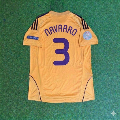 Spain EURO 2008 Fernando Navarro 3- Retro Football Jersey