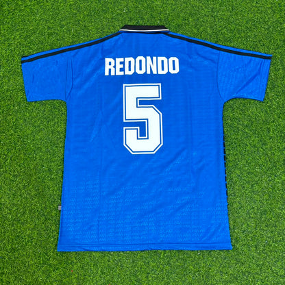 Fernando Redondo Argentina 1994 Season Away Blue Retro Football Jersey