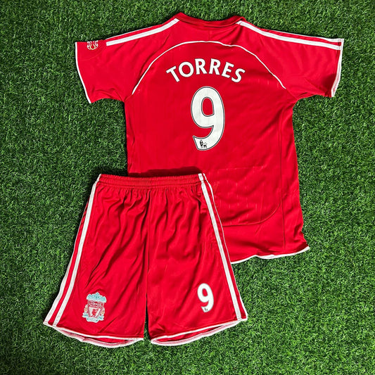 Fernando Torres 9 - Liverpool FC 2007/08 Kids Kit Jersey KinderTrikot Maillot Enfant