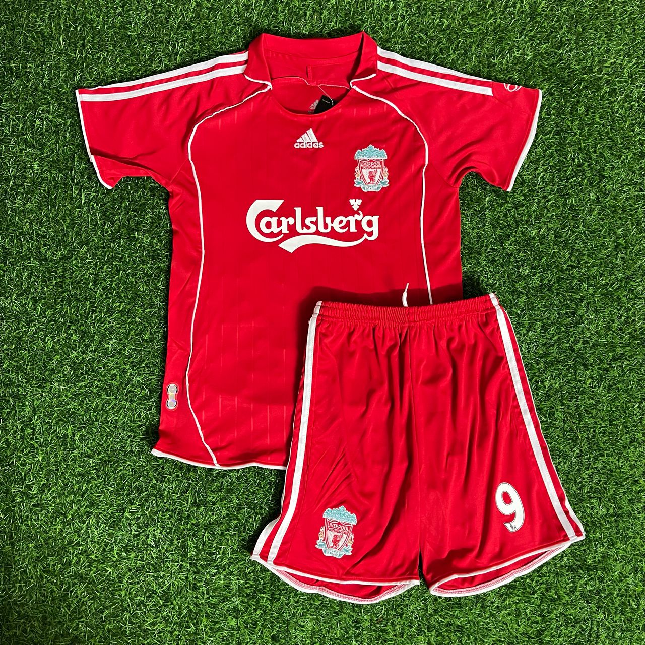 Fernando Torres 9 - Liverpool FC 2007/08 Kids Football Jersey Kit