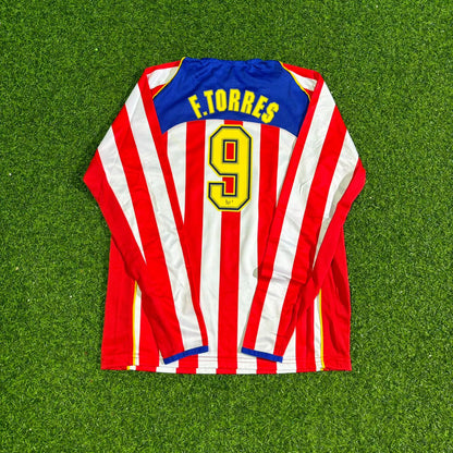 Fernando Torres #9 Atlético Madrid 2004-2005 Spider-Man Long Sleeve Retro Football Jersey Kit